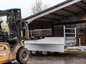 Debon PW2.4 Three-way Tipper Trailer, 3.0m x 1.8m, 2,600kg, Twin Axle
