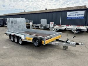 Brian James General Plant 551 - 4.0m x 1.8m, 3500kg, 3 Axle, 12" Wheels with Upgraded Heavy-Duty Full Width Punched Tail Panel & Storage Boxes